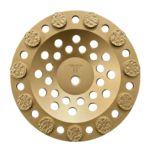 Split PCD Cup Wheel with Round Seg Threaded